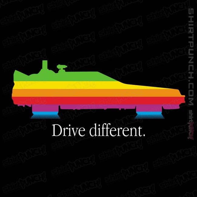 Secret_Shirts Magnets / 3"x3" / Black Drive Different