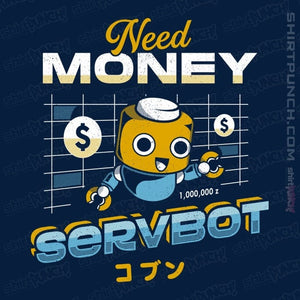 Shirts Magnets / 3"x3" / Navy Servbot and Money