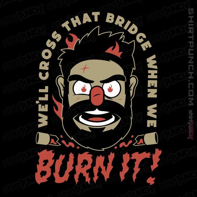 Daily_Deal_Shirts Magnets / 3"x3" / Black Burn It Billy
