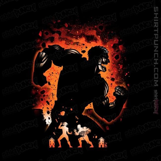 Shirts Magnets / 3"x3" / Black Armored Titan