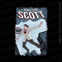 Load image into Gallery viewer, Shirts Magnets / 3&quot;x3&quot; / Black The Amazing Scott
