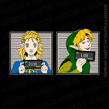 Load image into Gallery viewer, Shirts Magnets / 3&quot;x3&quot; / Black Arrested In Hyrule
