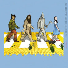 Load image into Gallery viewer, Daily_Deal_Shirts Magnets / 3&quot;x3&quot; / Powder Blue Yellow Brick Crossing
