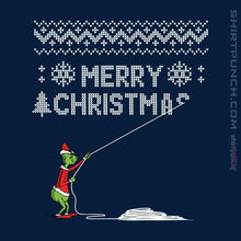 Load image into Gallery viewer, Shirts Magnets / 3&quot;x3&quot; / Navy Stealing Christmas
