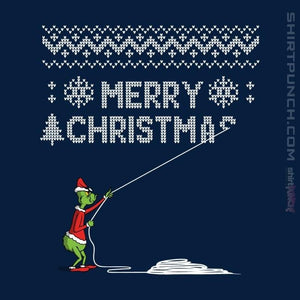 Shirts Magnets / 3"x3" / Navy Stealing Christmas