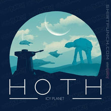 Load image into Gallery viewer, Shirts Magnets / 3&quot;x3&quot; / Navy Hoth Icy Planet
