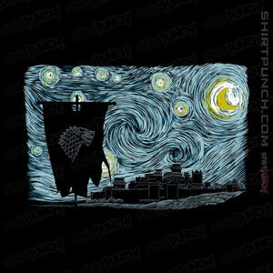 Shirts Magnets / 3"x3" / Black Starry DireWolf