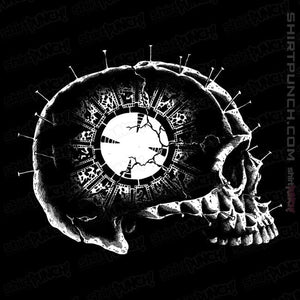Secret_Shirts Magnets / 3"x3" / Black Lament Skull