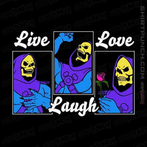 Shirts Magnets / 3"x3" / Black Live Laugh Love