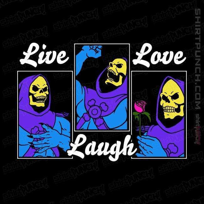 Shirts Magnets / 3"x3" / Black Live Laugh Love