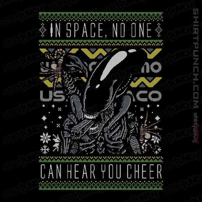 Daily_Deal_Shirts Magnets / 3"x3" / Black A Very Xeno Christmas