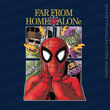 Load image into Gallery viewer, Shirts Magnets / 3&quot;x3&quot; / Navy Far From Home Alone
