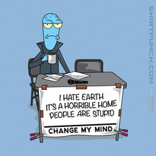 Load image into Gallery viewer, Shirts Magnets / 3&quot;x3&quot; / Powder Blue I Hate Earth
