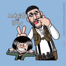Load image into Gallery viewer, Shirts Magnets / 3&quot;x3&quot; / Powder Blue Mathilda &amp; Leon
