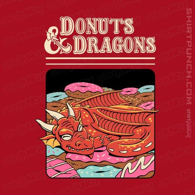 Shirts Magnets / 3"x3" / Red Donuts And Dragons