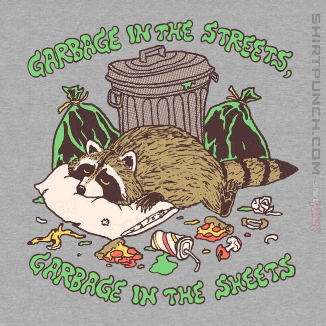 Daily_Deal_Shirts Magnets / 3"x3" / Sports Grey Garbage In The Streets