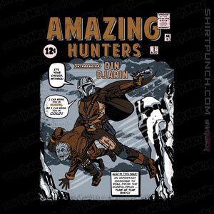 Daily_Deal_Shirts Magnets / 3"x3" / Black Amazing Hunters