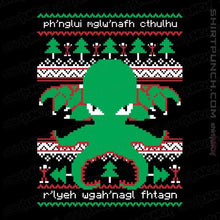 Load image into Gallery viewer, Shirts Magnets / 3&quot;x3&quot; / Black Cthulhu Cultist Christmas
