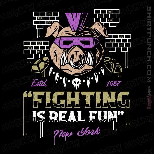 Shirts Magnets / 3"x3" / Black New York Punk Pig