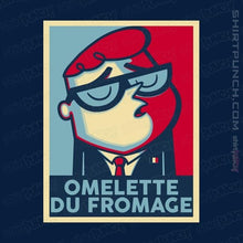 Load image into Gallery viewer, Shirts Magnets / 3&quot;x3&quot; / Navy Omlette Du Fromage
