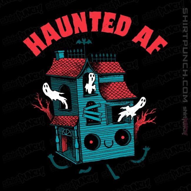 Secret_Shirts Magnets / 3"x3" / Black Haunted AF