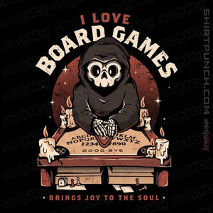 Daily_Deal_Shirts Magnets / 3"x3" / Black I Love Board Games