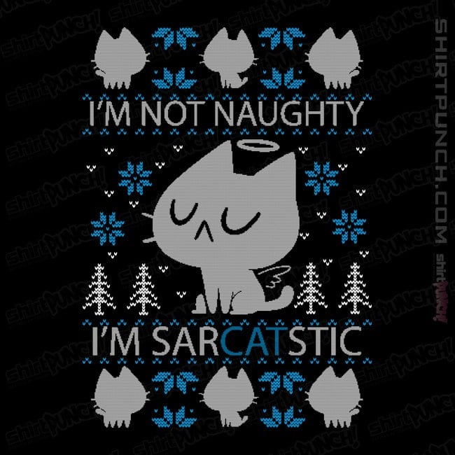 Daily_Deal_Shirts Magnets / 3"x3" / Black SarCATstic