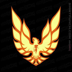 Shirts Magnets / 3"x3" / Black Dark Phoenix Firebird