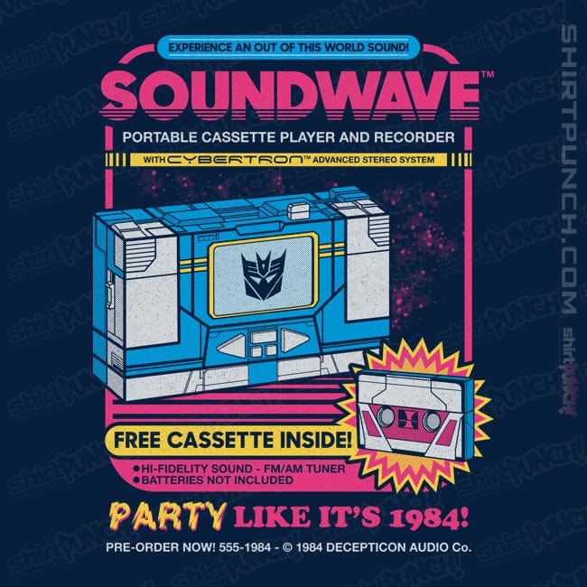 Secret_Shirts Magnets / 3"x3" / Navy Pump Up The Volume