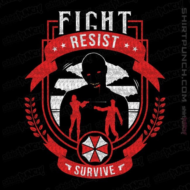 Shirts Magnets / 3"x3" / Black Fight, Resist, Survive