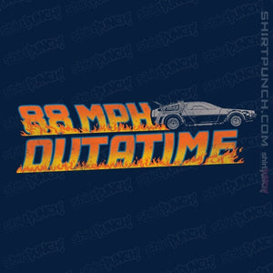 Daily_Deal_Shirts Magnets / 3"x3" / Navy Vintage Outatime