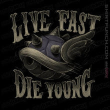 Load image into Gallery viewer, Shirts Magnets / 3&quot;x3&quot; / Black Live Fast Die Young
