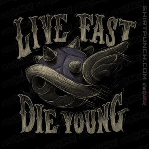 Shirts Magnets / 3"x3" / Black Live Fast Die Young