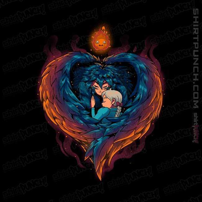 Shirts Magnets / 3"x3" / Black Heart On Fire