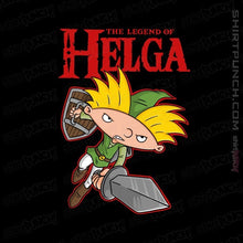 Load image into Gallery viewer, Daily_Deal_Shirts Magnets / 3&quot;x3&quot; / Black The Legend Of Helga
