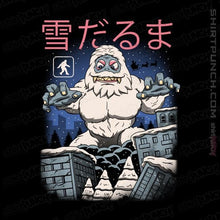 Load image into Gallery viewer, Shirts Magnets / 3&quot;x3&quot; / Black Kaiju Snowman
