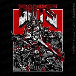 Daily_Deal_Shirts Magnets / 3"x3" / Black Doom Guts