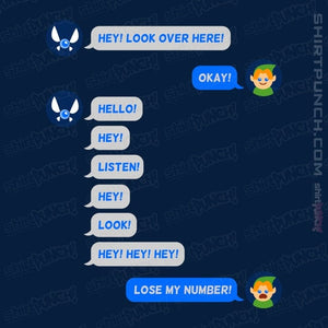 Secret_Shirts Magnets / 3"x3" / Navy Fairy Texts