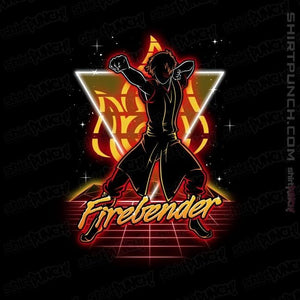 Shirts Magnets / 3"x3" / Black Retro Firebender