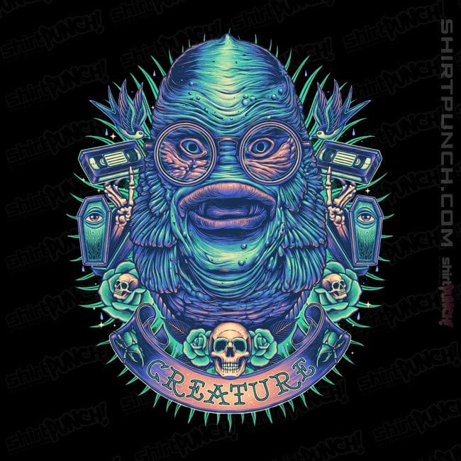 Shirts Magnets / 3"x3" / Black Neon Creature