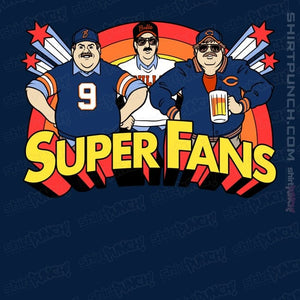 Daily_Deal_Shirts Magnets / 3"x3" / Navy Da Super Fans