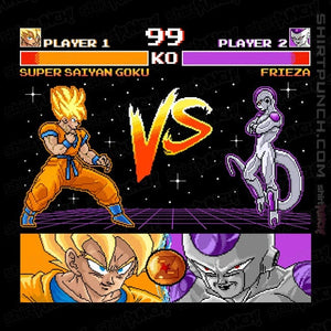 Shirts Magnets / 3"x3" / Black Goku VS Frieza