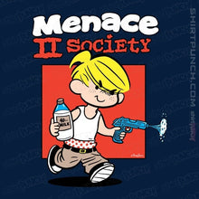 Load image into Gallery viewer, Daily_Deal_Shirts Magnets / 3&quot;x3&quot; / Navy Menace To Society
