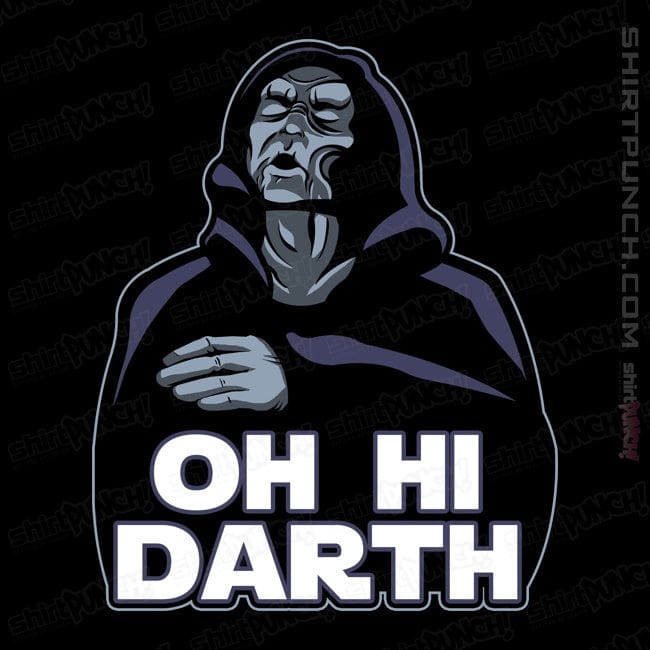 Daily_Deal_Shirts Magnets / 3"x3" / Black Oh Hi Darth