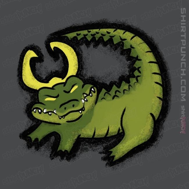 Shirts Magnets / 3"x3" / Charcoal The Alligator King
