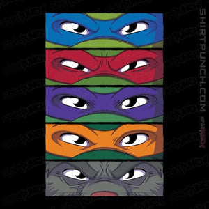 Daily_Deal_Shirts Magnets / 3"x3" / Black TMNT Eyes