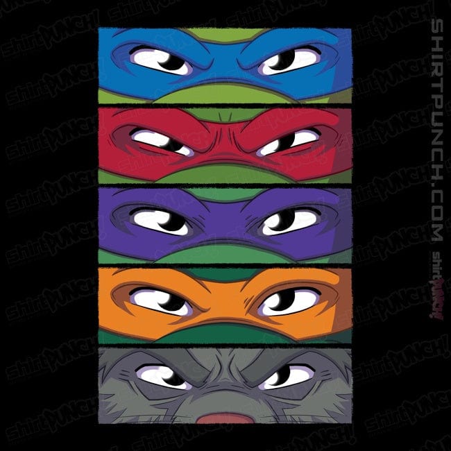 Daily_Deal_Shirts Magnets / 3"x3" / Black TMNT Eyes
