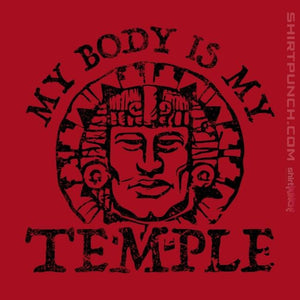 Shirts Magnets / 3"x3" / Red My Body Is A Hidden Temple