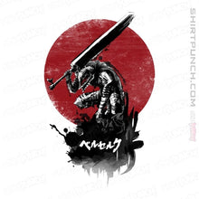 Load image into Gallery viewer, Shirts Magnets / 3&quot;x3&quot; / White Red Sun Swordsman
