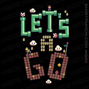 Daily_Deal_Shirts Magnets / 3"x3" / Black Let's A Go
